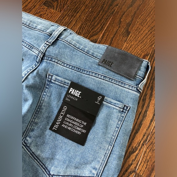 PAIGE Men’s 31 Lennox Slim Transcend Jeans in Richard Vintage Wash - NWT! - Picture 12 of 13